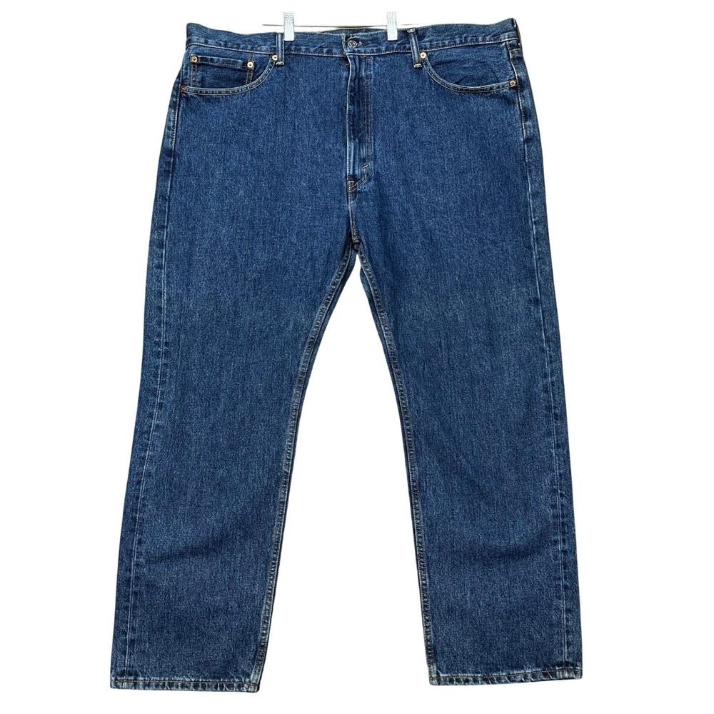 Levi's 505 Regular Fit Jeans Mens 42x30 Medium Wash Straight Leg 5 Pocket Denim